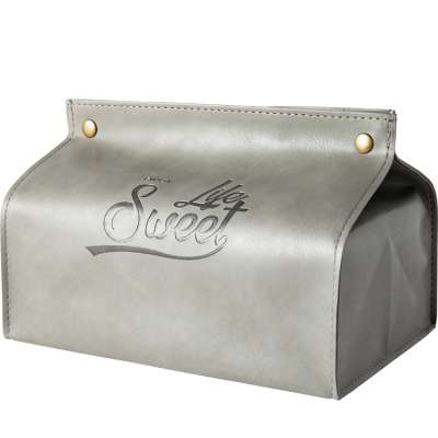 Car tissue box holder thermal leather PU facial tissue case box