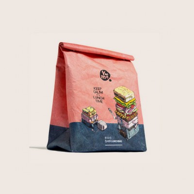 Washable, Lightweight Insulated Brown Paper Cooler Snack bags