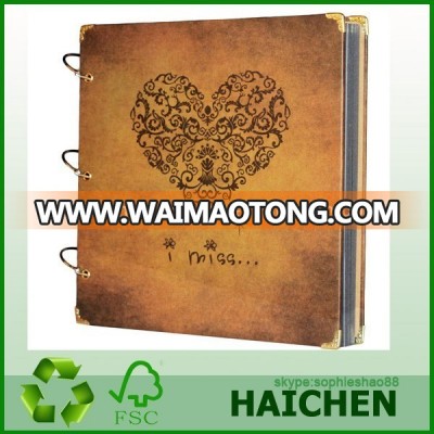 Scrapbook Vintage Photo Album 27X26 Cm Heart Printed Korea Wholesale Photo Album