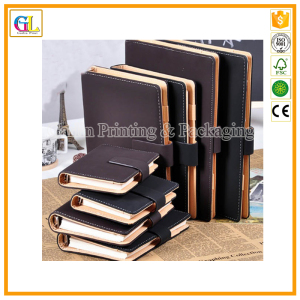 Custom High Quality Luxury Hardcover Notebook with PU Leather Cover